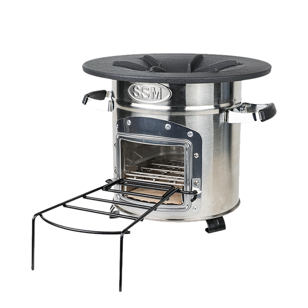 Side profile of the S32-XH, highlighting its combustion chamber design that ensures powerful firepower while reducing toxic emissions.